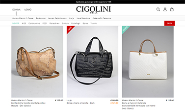 Shop Cigolini Borse | pagina interna